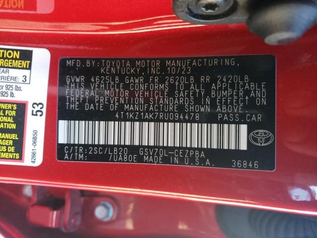 2024 TOYOTA CAMRY TRD - 4T1KZ1AK7RU094478
