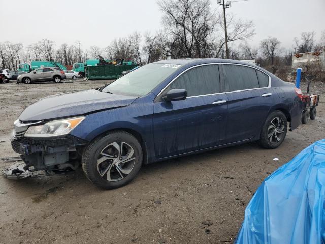 HONDA ACCORD LX 2017 blue  gas 1HGCR2F35HA233184 photo #1