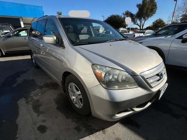 HONDA ODYSSEY EX 2007 gray  gas 5FNRL38467B087017 photo #1