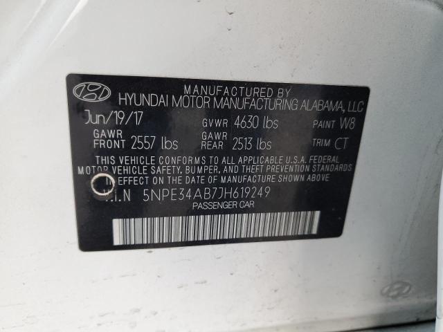 2018 HYUNDAI SONATA SPO - 5NPE34AB7JH619249