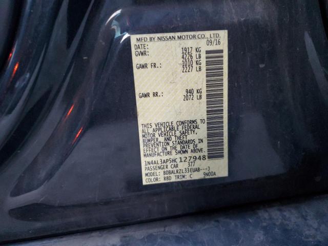 2017 NISSAN ALTIMA 2.5 - 1N4AL3AP5HC127948