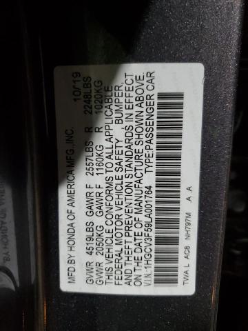 2020 HONDA ACCORD HYB - 1HGCV3F59LA001764