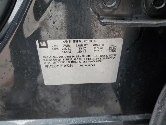 2015 CHEVROLET IMPALA LTZ - 1G1165S31FU145274