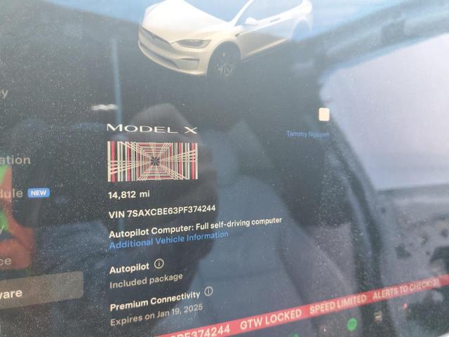 2023 TESLA MODEL X 7SAXCBE63PF374244