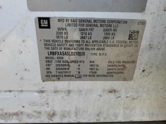 2020 BUICK ENVISION LRBFXASA5LD210526