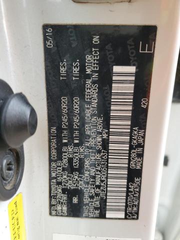 2016 TOYOTA 4RUNNER SR - JTEZU5JR0G5131637