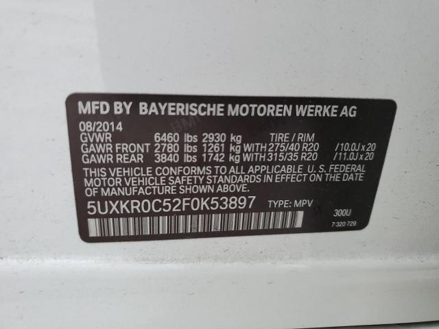 VIN 5UXKR0C52F0K53897 2015 BMW X5 no.13