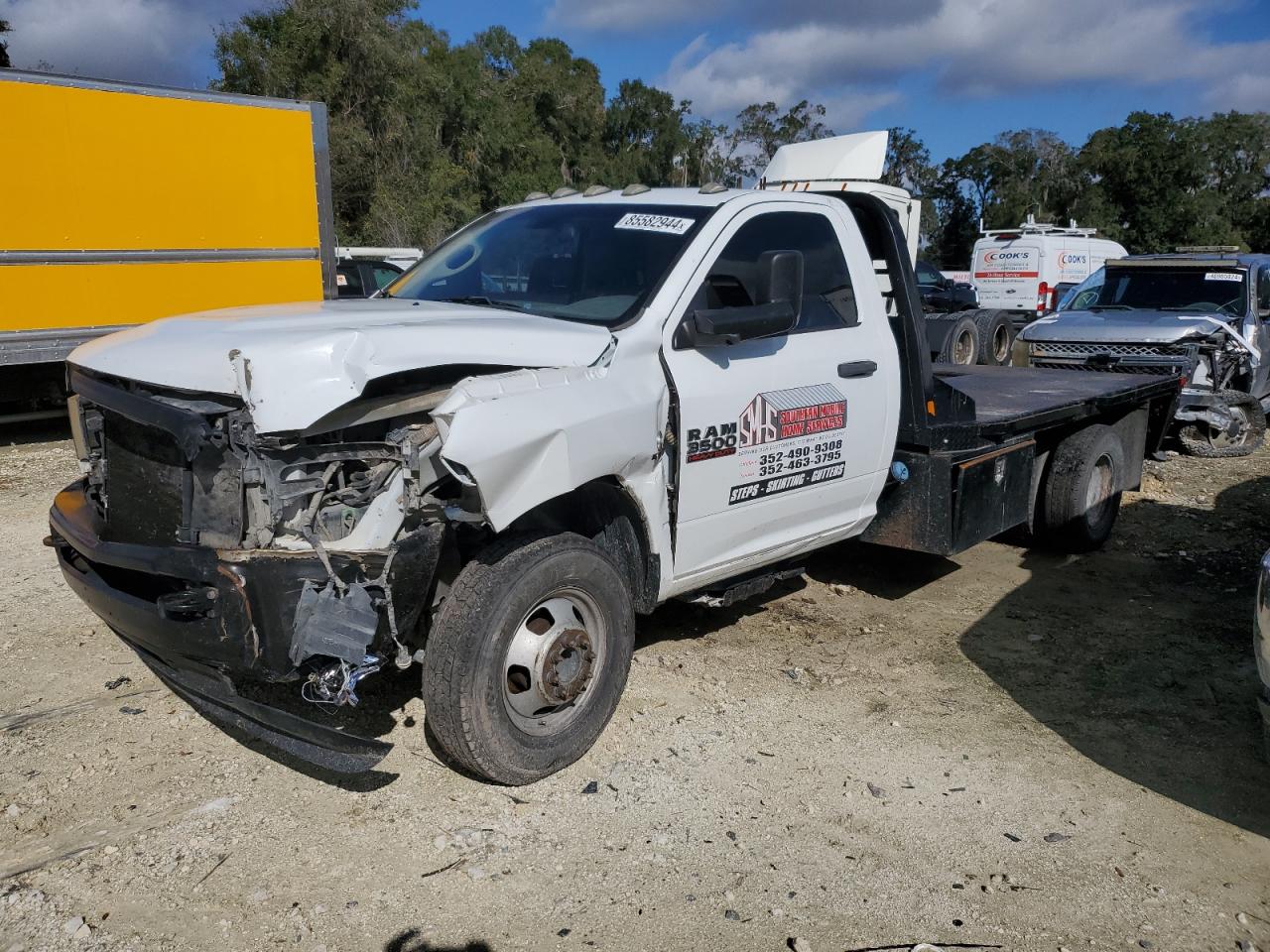 Lot #3297115505 2018 RAM 3500 CAB & CHASSIS T