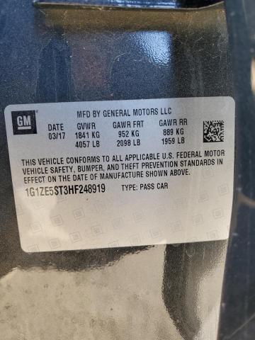 2017 CHEVROLET MALIBU LT - 1G1ZE5ST3HF248919