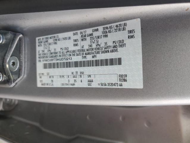 2017 FORD ESCAPE S - 1FMCU0F73HUD72213