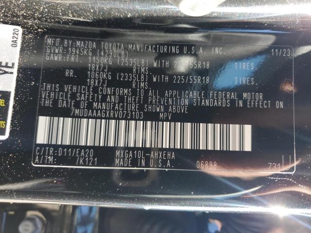 2024 TOYOTA COROLLA CR - 7MUDAAAGXRV073103