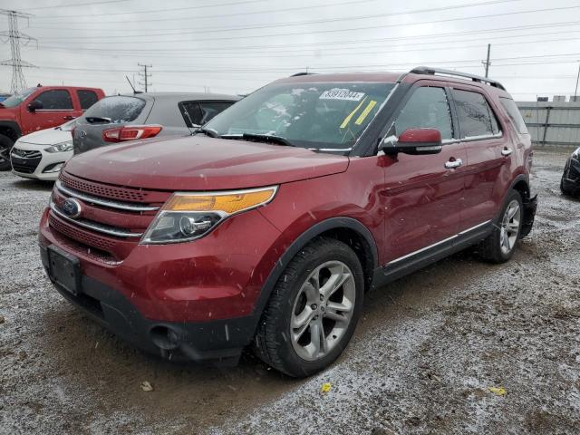 FORD EXPLORER L 2014 red  gas 1FM5K7F89EGA60651 photo #1