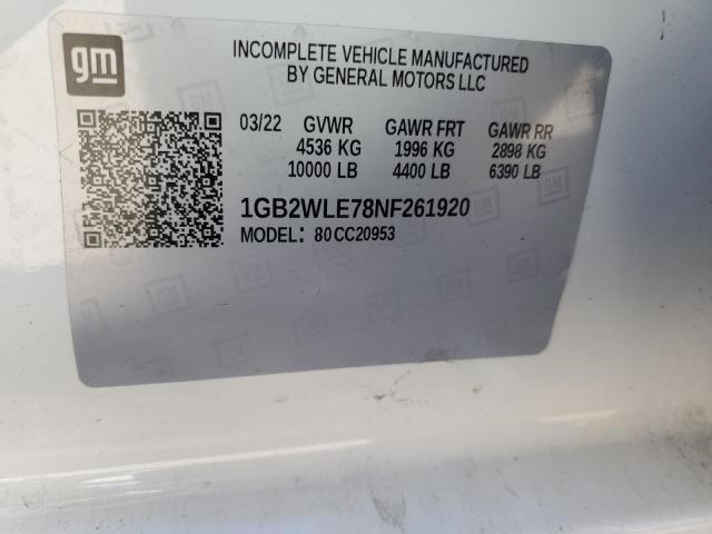 VIN 1GB2WLE78NF261920 2022 CHEVROLET ALL MODELS no.12