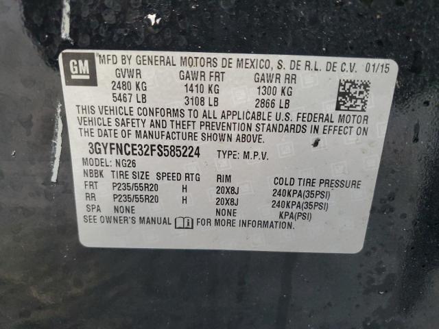 2015 CADILLAC SRX PERFOR - 3GYFNCE32FS585224