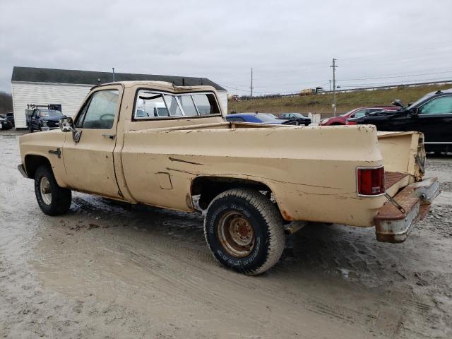 CHEVROLET K10 1986 yellow  gas 1GCEK14H1GS180383 photo #3