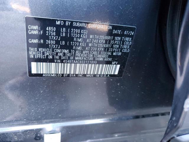 2025 SUBARU OUTBACK 4S4BTAAC6S3121899