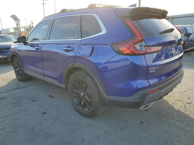 HONDA CR-V SPORT 2023 blue  hybrid engine 7FARS5H59PE006104 photo #3