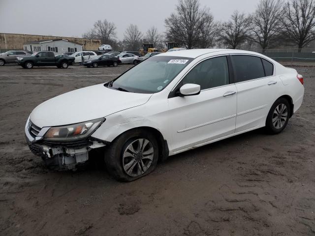 HONDA ACCORD LX 2014 white  gas 1HGCR2F39EA090199 photo #1