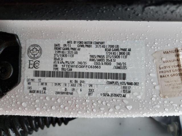 2015 FORD F150 SUPER - 1FTEW1EG0FFC63563