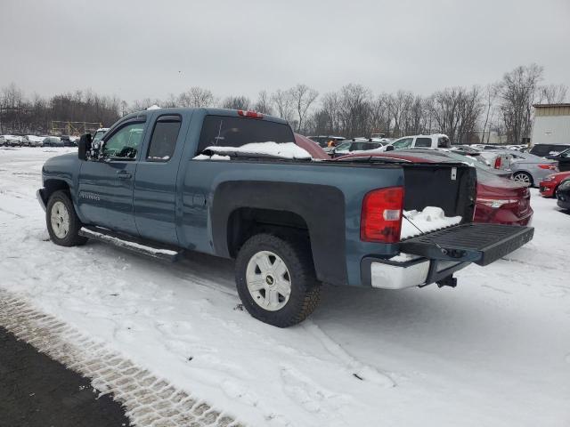 CHEVROLET SILVERADO 2011 blue 4dr ext flexible fuel 1GCRKTE33BZ157252 photo #3