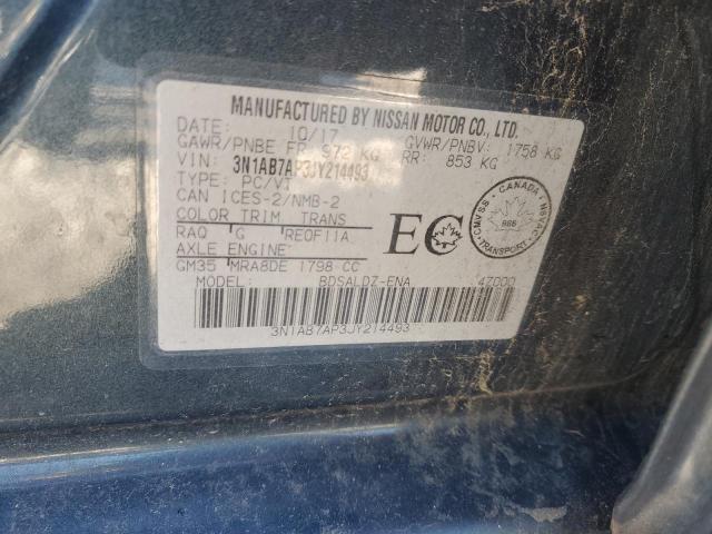 2018 NISSAN SENTRA S - 3N1AB7AP3JY214493