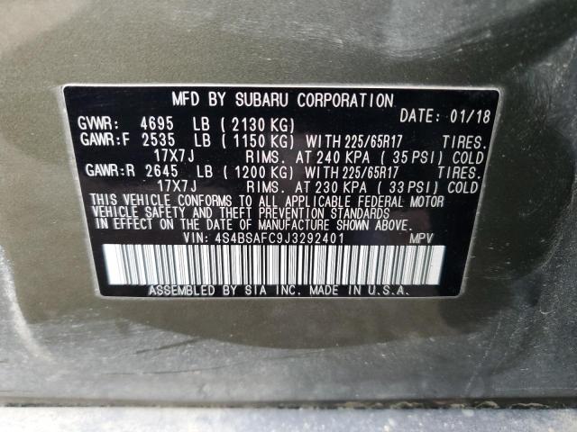 2018 SUBARU OUTBACK 2. - 4S4BSAFC9J3292401