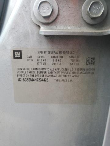 2017 CHEVROLET CRUZE LS - 1G1BC5SM4H7234425