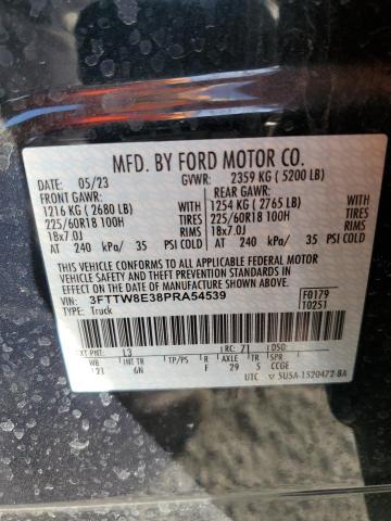 2023 FORD MAVERICK X - 3FTTW8E38PRA54539