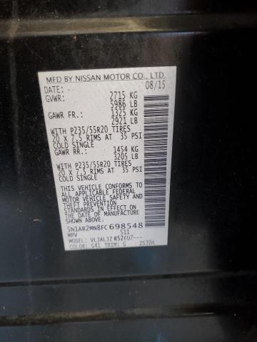 2015 NISSAN PATHFINDER - 5N1AR2MN8FC698548