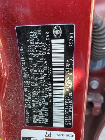 2017 TOYOTA CAMRY LE - 4T1BF1FK4HU805277