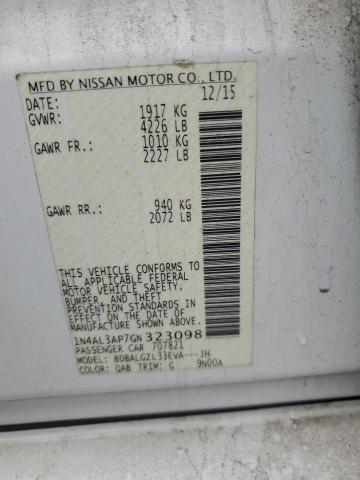 2016 NISSAN ALTIMA 2.5 - 1N4AL3AP7GN323098