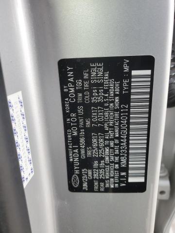 2016 HYUNDAI TUCSON LIM - KM8J33A44GU040112