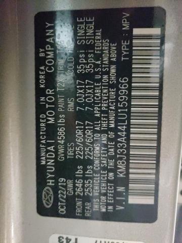 2020 HYUNDAI TUCSON LIM - KM8J33A44LU159966