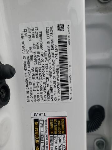 2022 HONDA CR-V EXL - 2HKRW2H85NH655812