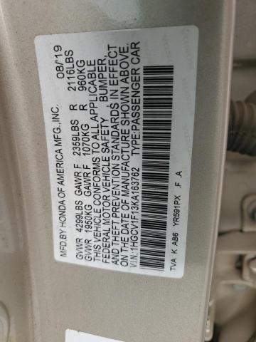 2019 HONDA ACCORD LX - 1HGCV1F13KA163762