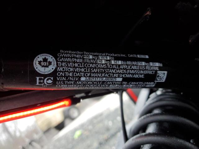 2020 CAN-AM RYKER - 3JB2FEF23LJ003025