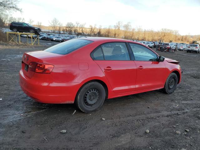 VOLKSWAGEN JETTA BASE 2014 red  gas 3VW1K7AJ6EM369381 photo #4