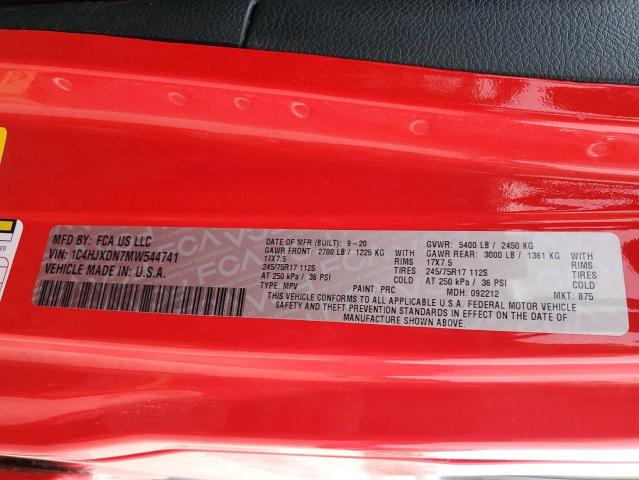2021 JEEP WRANGLER U - 1C4HJXDN7MW544741