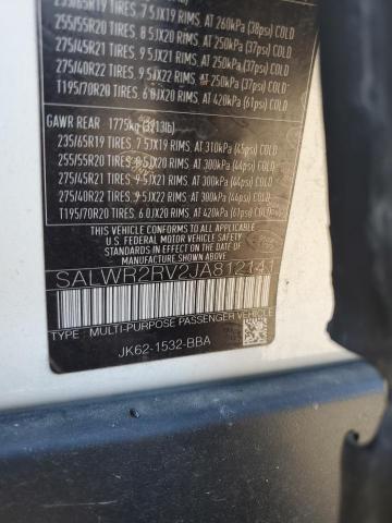 2018 LAND ROVER RANGE ROVE - SALWR2RV2JA812141