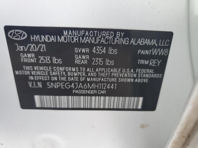 2021 HYUNDAI SONATA SE - 5NPEG4JA6MH112441