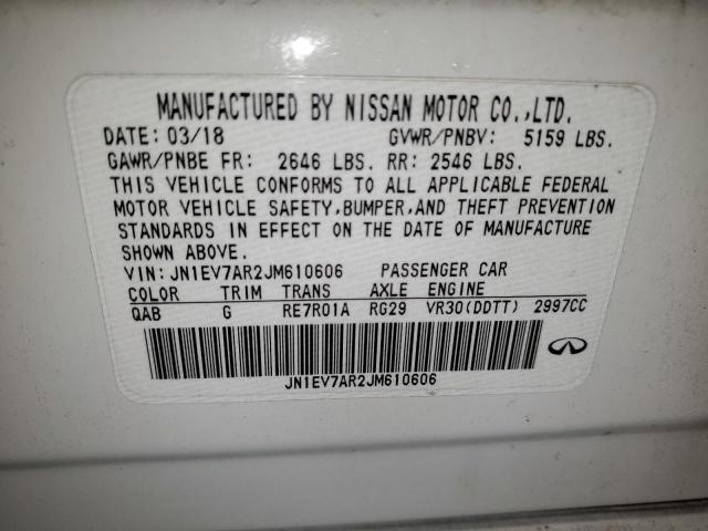 2018 INFINITI Q50 LUXE - JN1EV7AR2JM610606