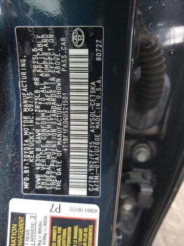 2016 TOYOTA CAMRY LE/X - 4T1BF1FK0GU521501