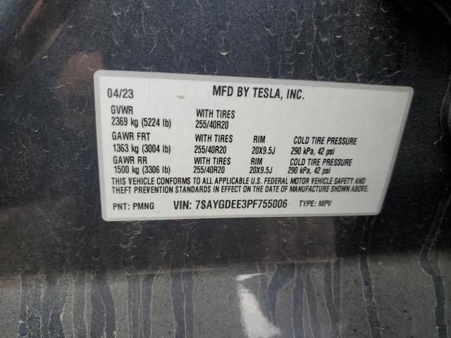 2023 TESLA MODEL Y - 7SAYGDEE3PF755006