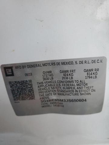 2018 CHEVROLET CRUZE LT - 3G1BE6SM3JS650604