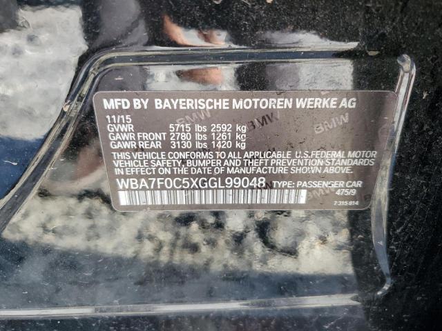 VIN WBA7F0C5XGGL99048 2016 BMW 7 SERIES no.12