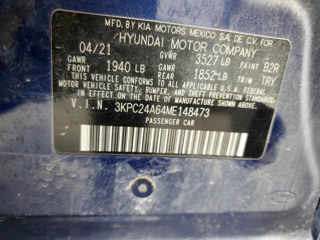 2021 HYUNDAI ACCENT SE - 3KPC24A64ME148473