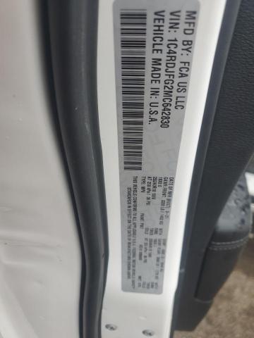 2021 DODGE DURANGO PU 1C4RDJFG2MC642830