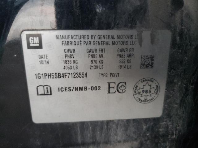 2015 CHEVROLET CRUZE ECO 1G1PH5SB4F7123554