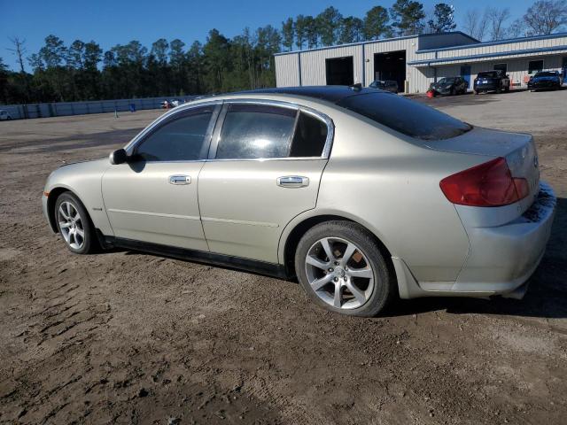 INFINITI G35 2006 beige  gas JNKCV51E66M520435 photo #3