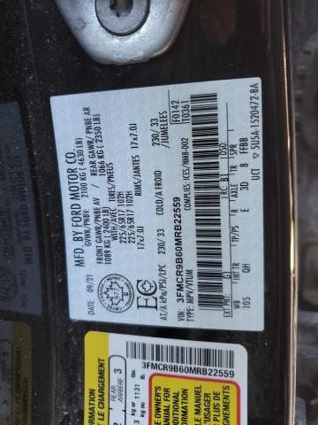 2021 FORD BRONCO SPO - 3FMCR9B60MRB22559